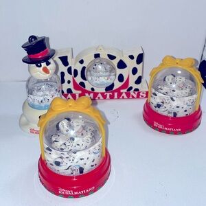 Vintage 1990’s 101 Dalmatian’s Disney McDonalds snow globes